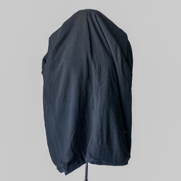 Just Female Long Open Front Wool Blend Cardigan Blazer Charcoal Gray - Picture 4 of 8